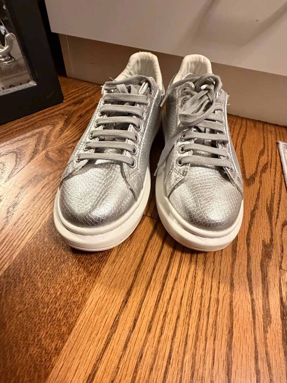 Richmond Silver Metallic Women's Sneakers